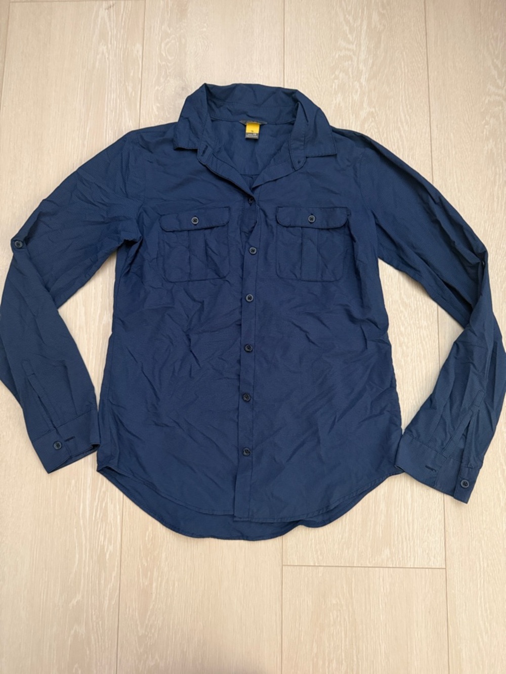 3/$10 Eddie Bauer Blue Checkered Women's Shirt